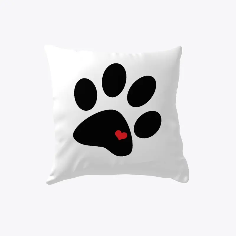 Paw Heart Pillow