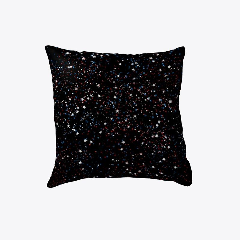 Red, White, and Blue Stars Pillow